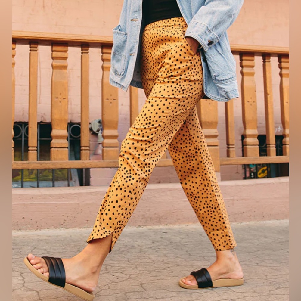 LAST CHANCE Marine Layer Allison Pant abstract cheetah print size small